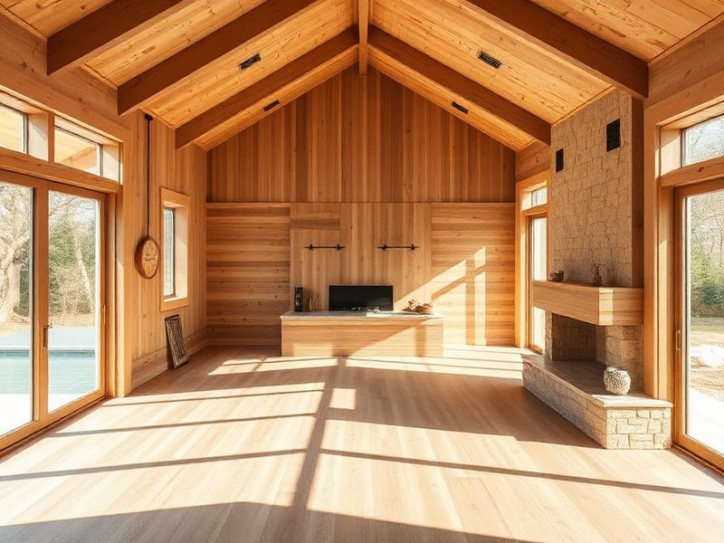 Newly renovated timber-lined interior filled with natural light